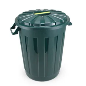 Plastic Garbage Bin 30L Dark Green